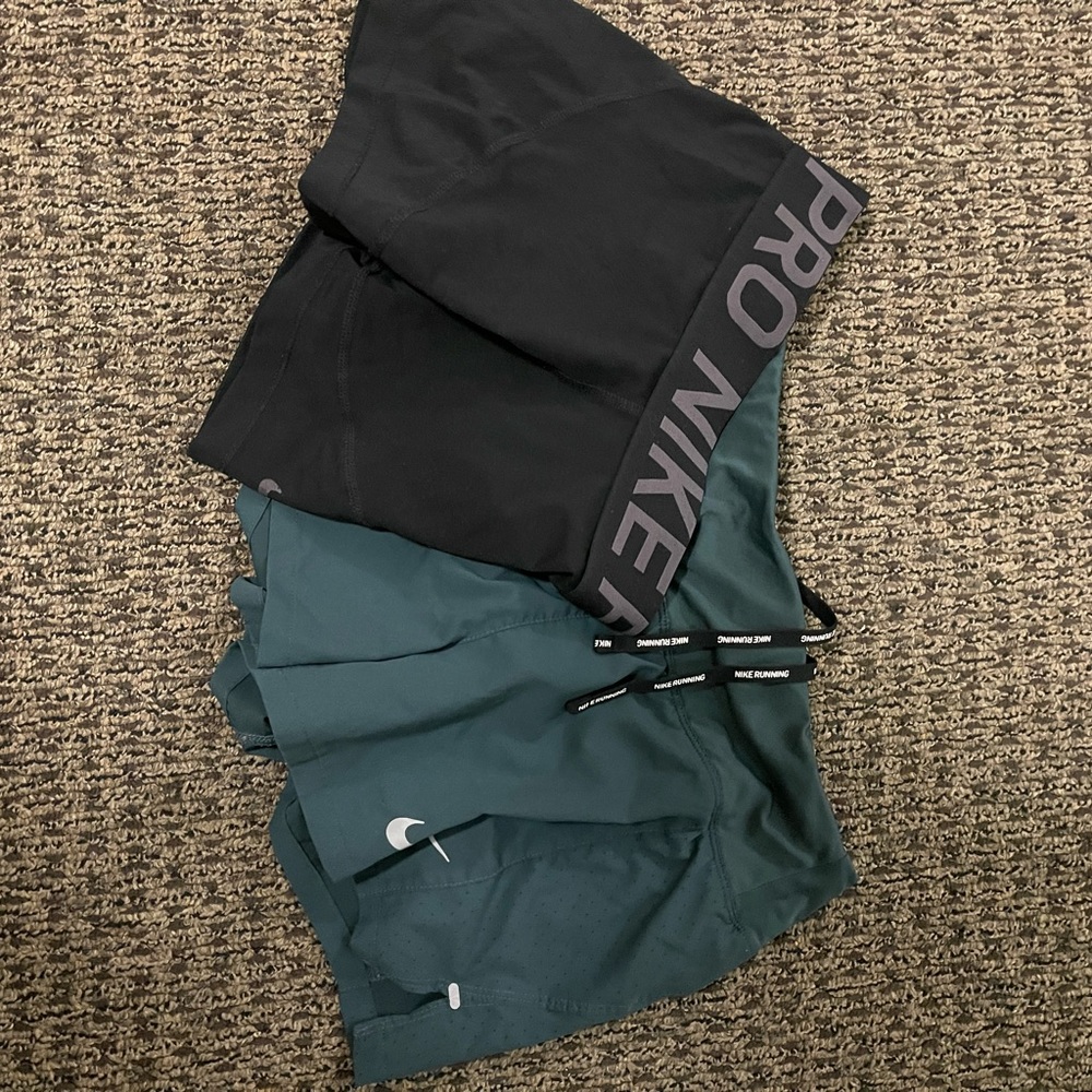 Nike shorts and spandex!